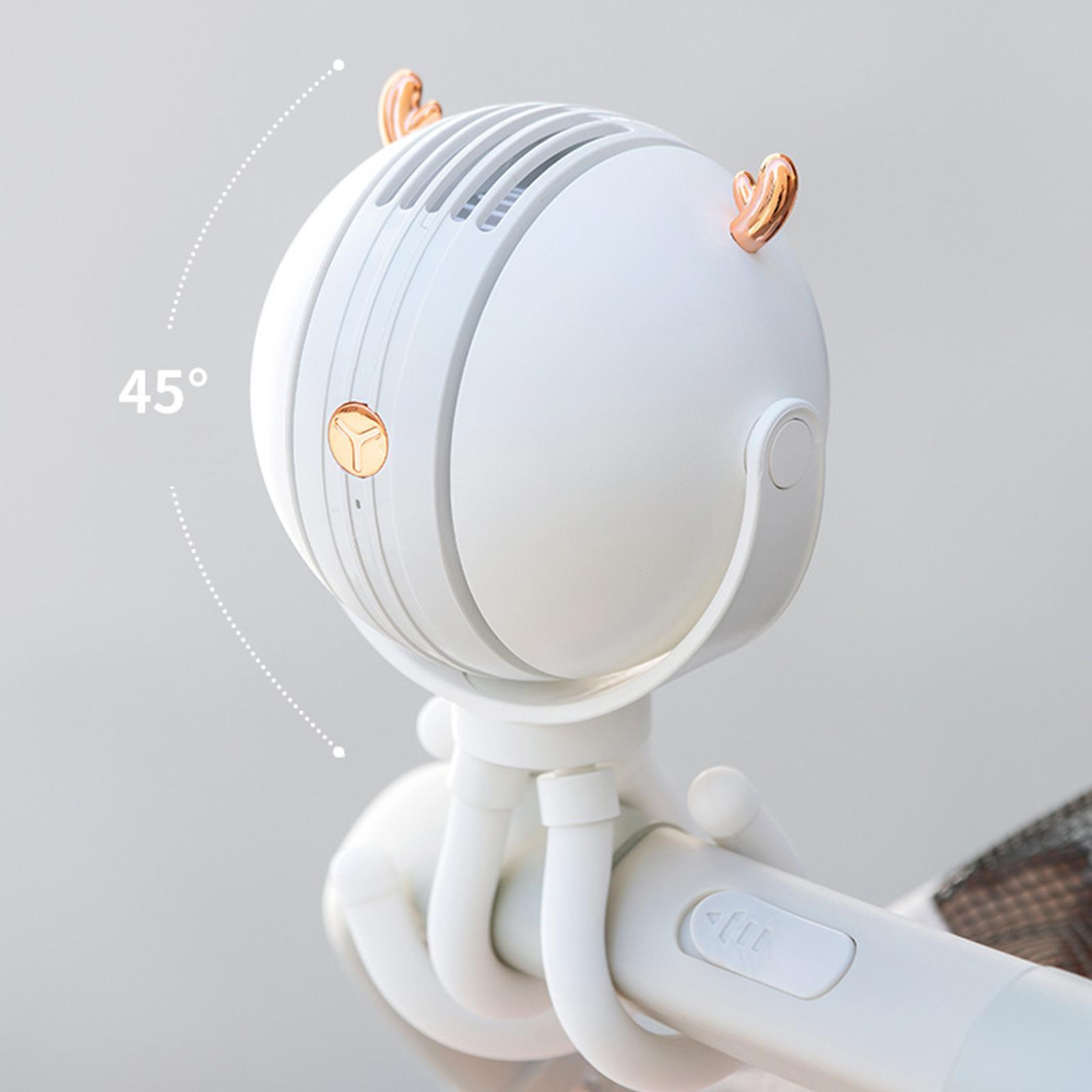 Cute Portable Stroller Fan Handheld Fan for Car Seat Gym