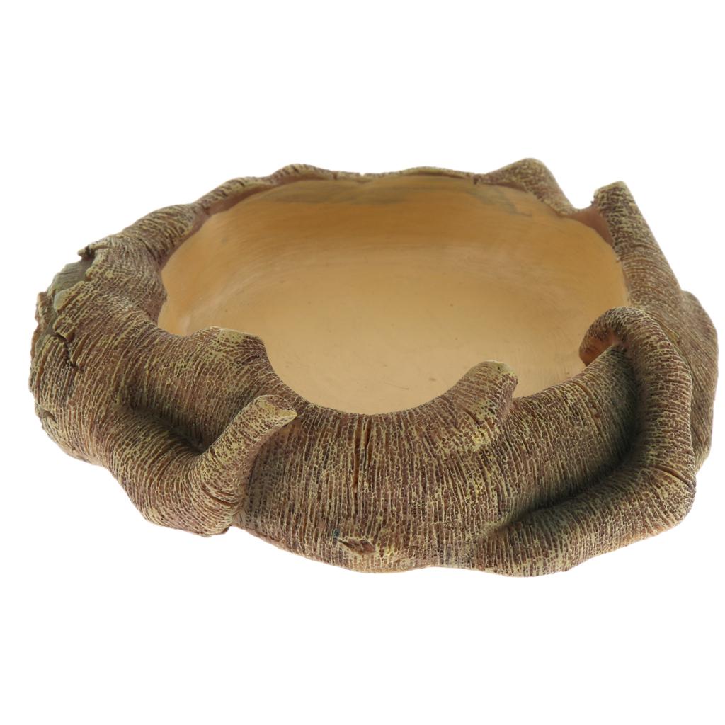 Reptile Terrarium Drinking Basin Pet Reptile Feeding Bowl Food Water Dish 1