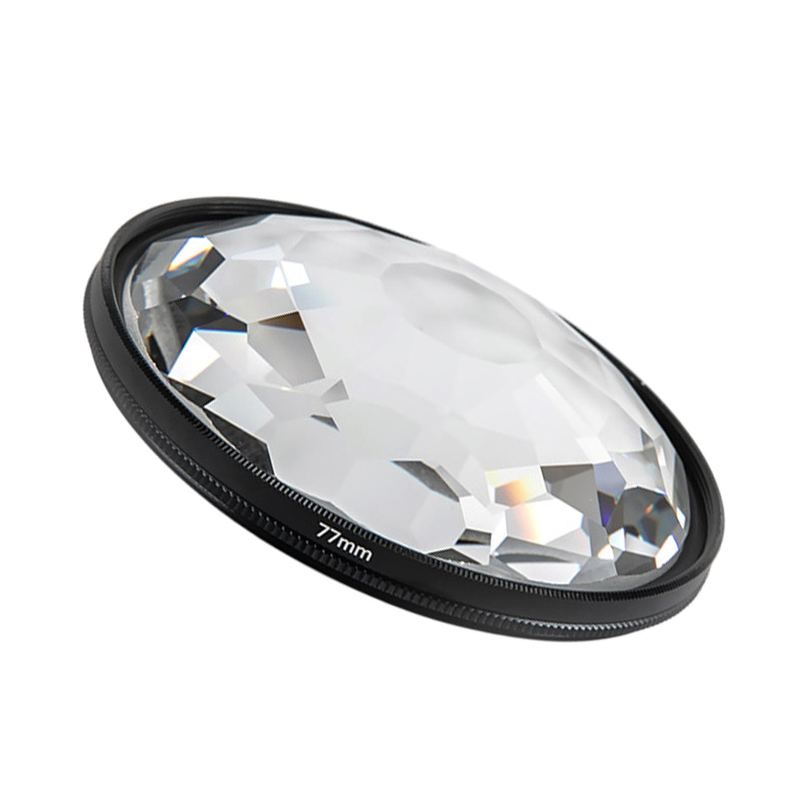 Kaleidoscope Glass Prism77mm Kaleidoscope  Camera Glass Filter Variable