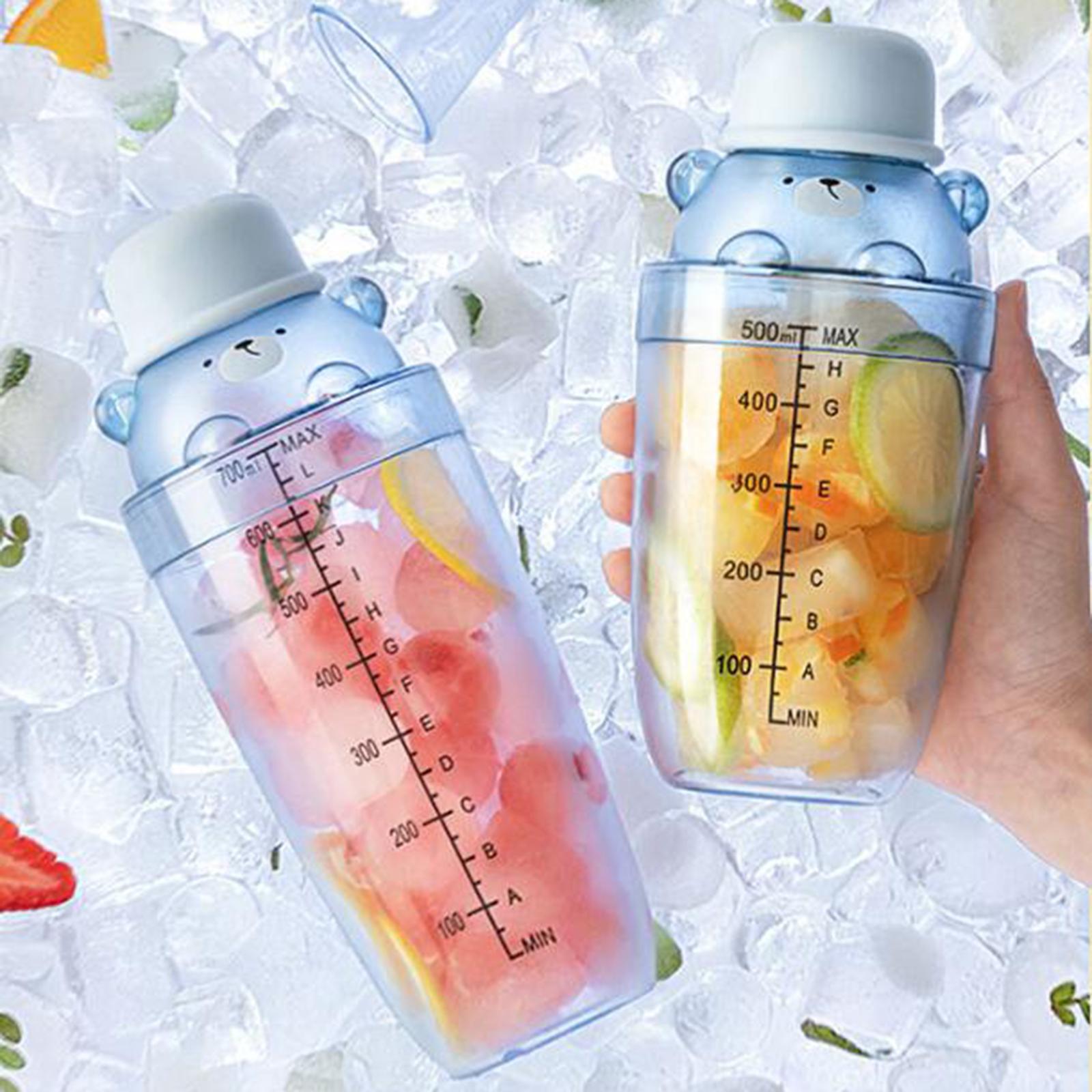 Clear Cocktail Shaker Leakproof Boston Shaker for Drink Home Bar Accessories