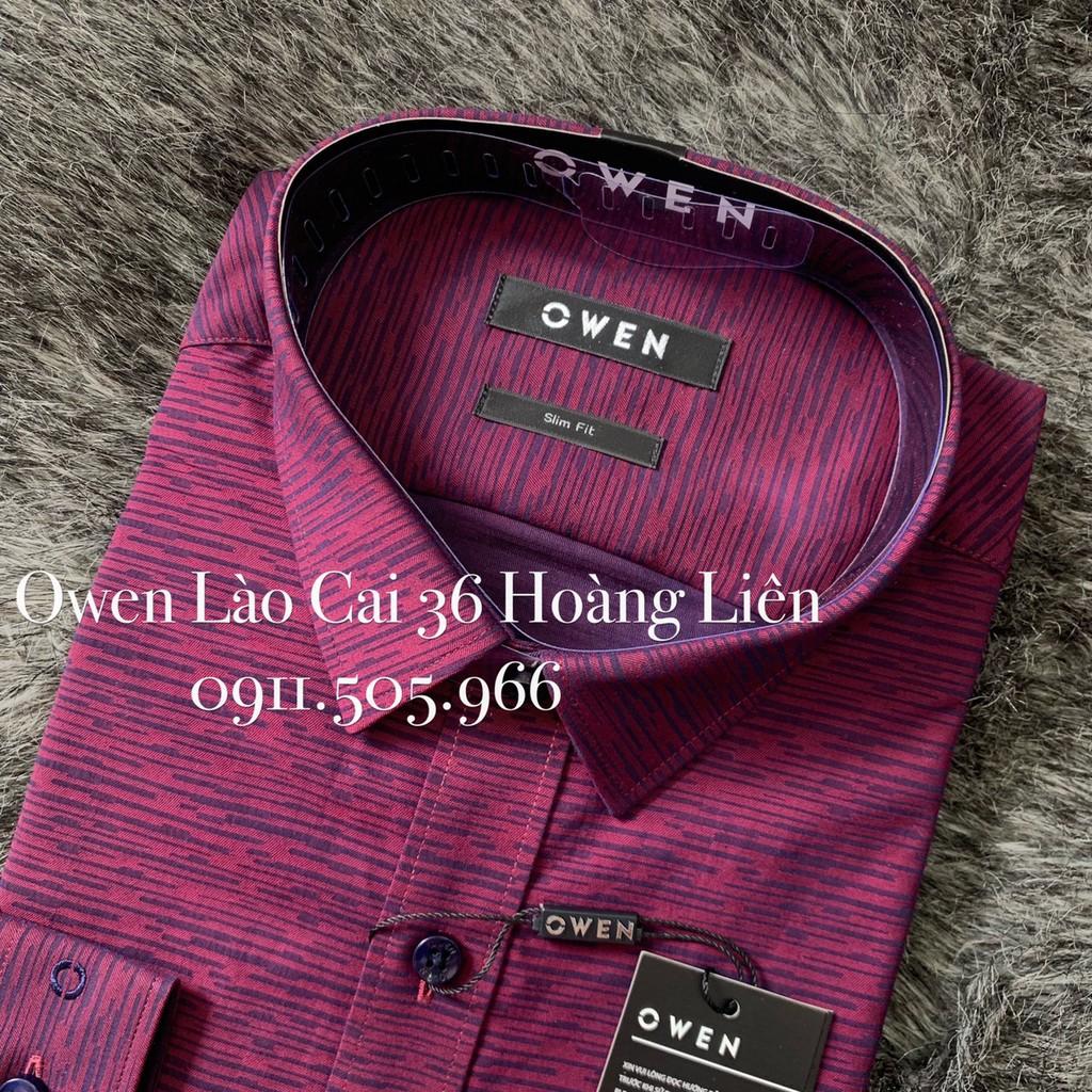 Hình ảnh OWEN - Áo Sơ mi dài tay Owen Slimfit màu đỏ đô 80830