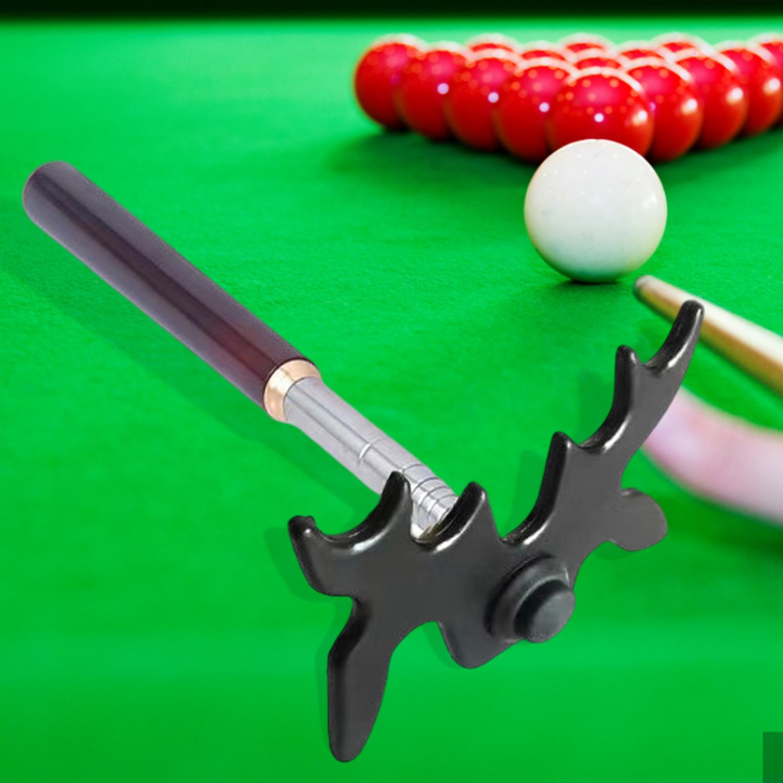 Snooker Cue Bridge Pool Table Accessories Cue Rest Stick with Head Pool