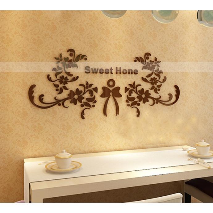 Tranh dán tường mica 3d decor khổ lớn gia đình ngọt ngào ấm áp trang trí phòng khách, phòng ngủ, phòng cưới