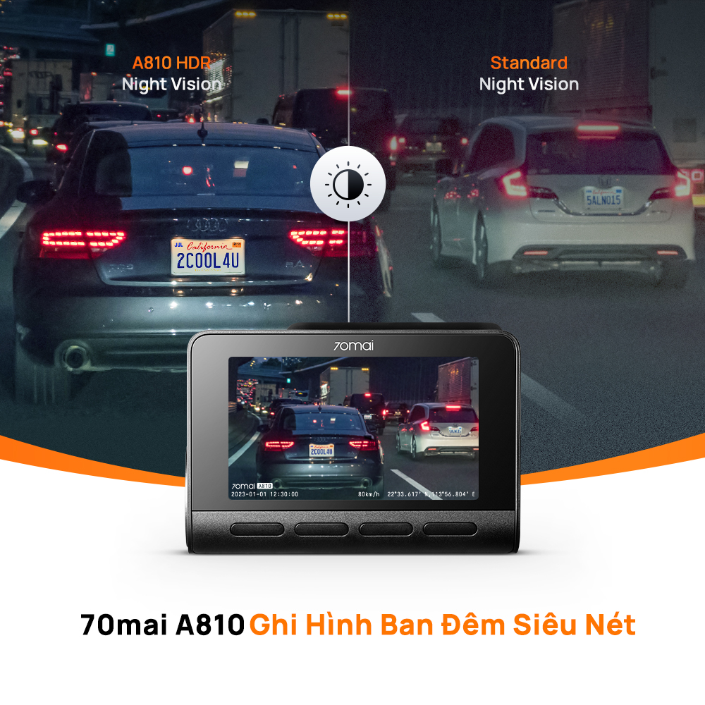 Camera Hành Trình Sothing 70mai Dash Cam A810 4K- Hàng chính hãng