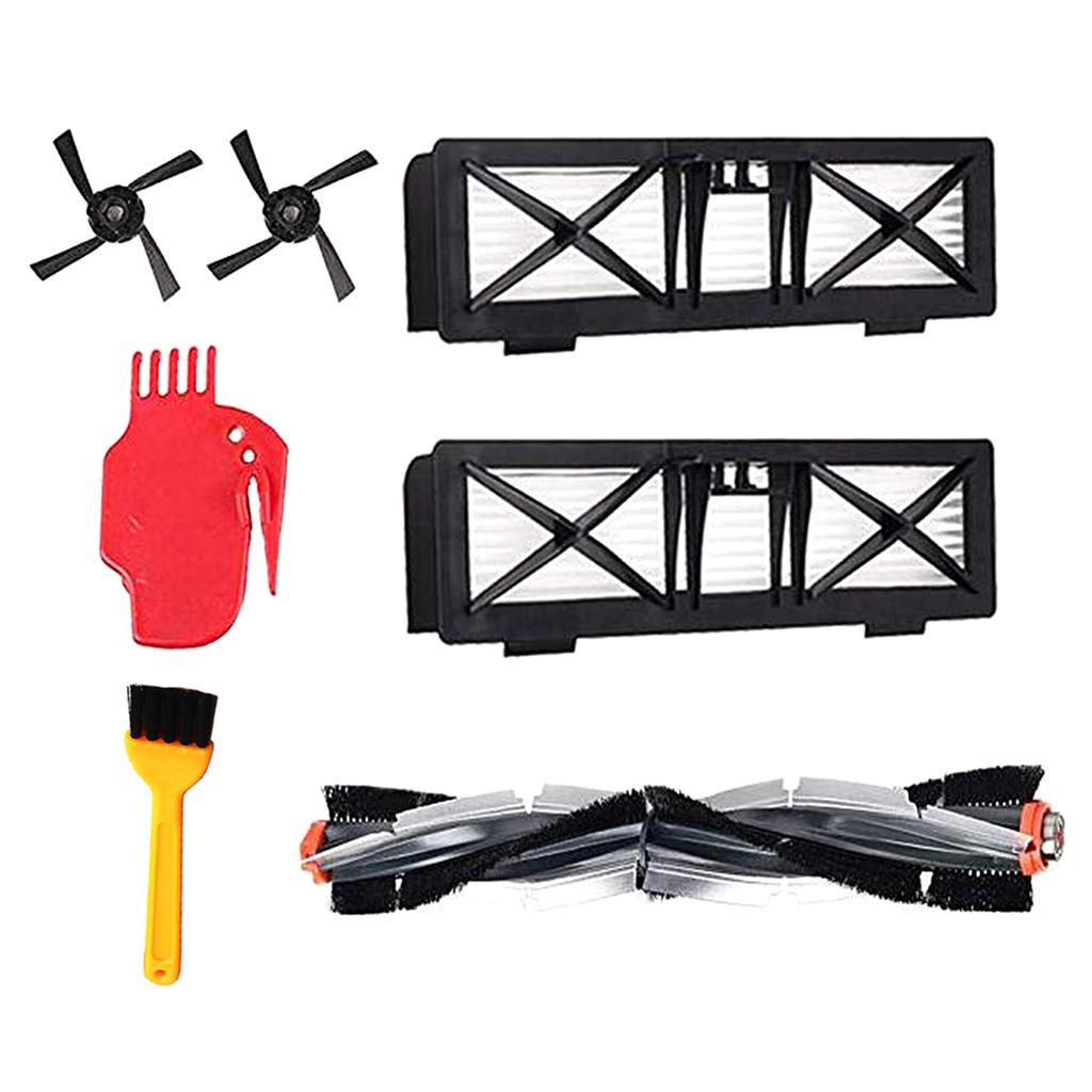 Vacuum Parts 2 Side Brush + Combo Brush + Cleaning Brush + 2 Hepa Filter