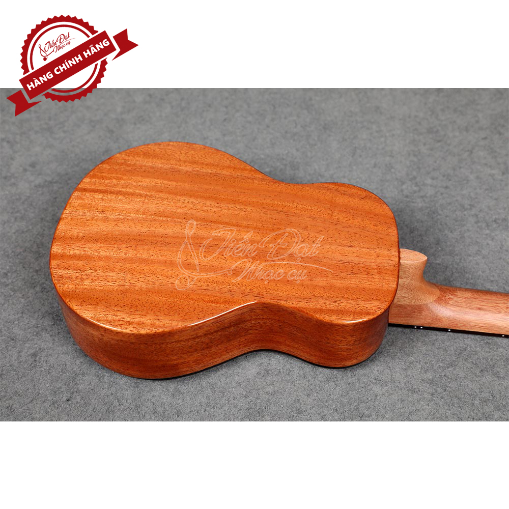 &lt;TẶNG KÈM 6 PHỤ KIỆN&gt; Đàn Ukulele SQOE SQ UK-2410C, Gỗ Mahogany Nguyên tấm, Chế Tác Thủ Công Tinh Xảo - Hàng Chính Hãng