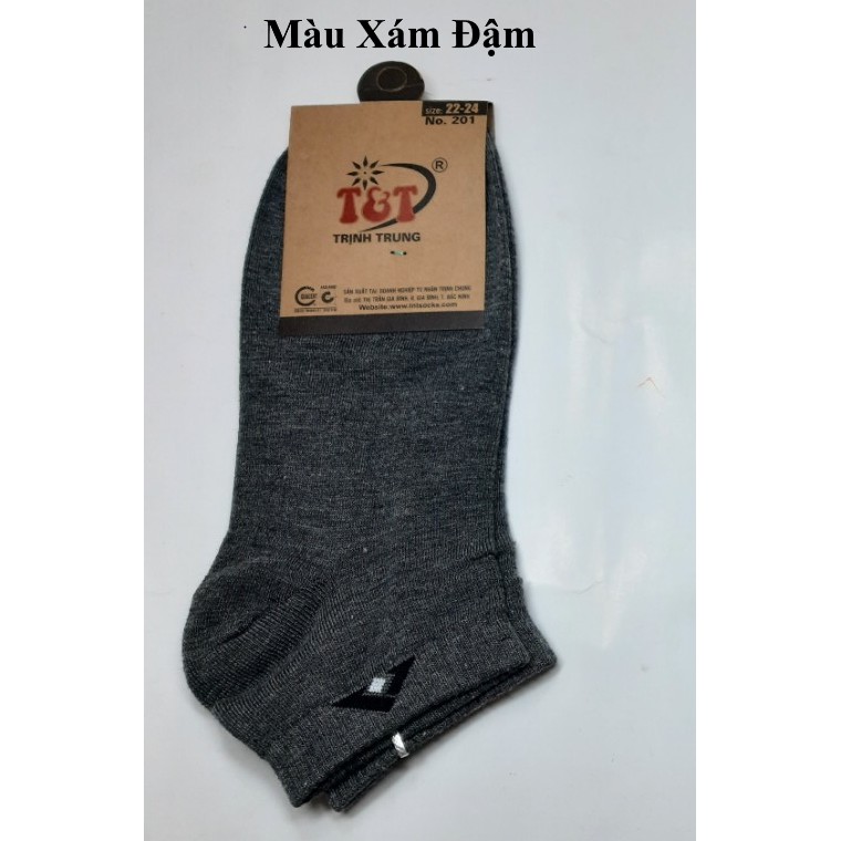 TẤT VỚ NAM CỔ NGẮN In hình tam giác Trên cổ vớ Size 22-24 Chất liệu thun cotton Thấm hút mồ hôi