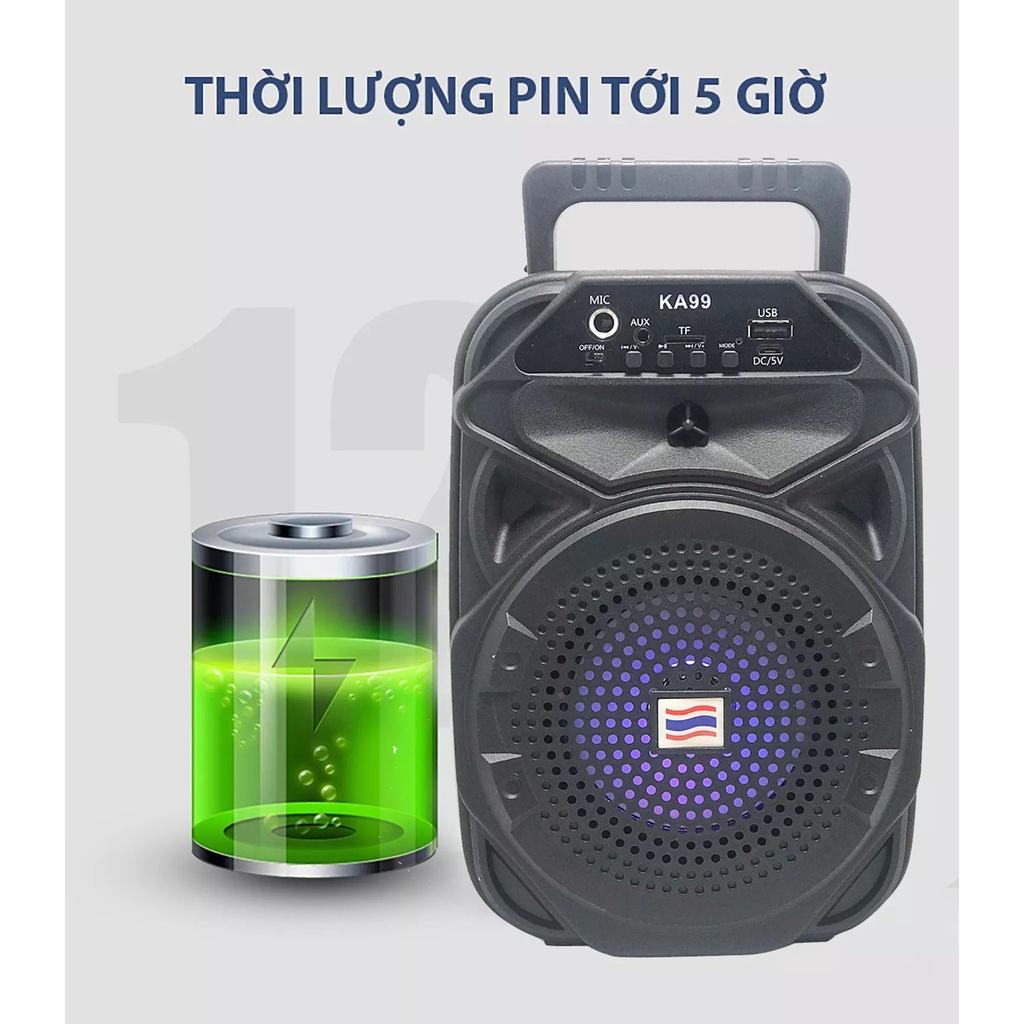 Loa bluetooth MINPRO - KA99, loa karaoke mini không dây kèm mic công suất lớn bluetooth 5.0