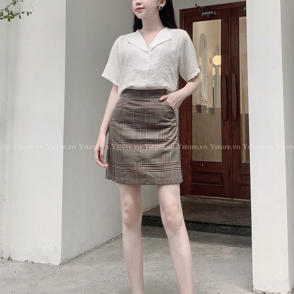 Sơ Mi Nữ Tay Ngắn Cổ Lá Sen - Cao Cấp - Đi Làm - Đi Chơi