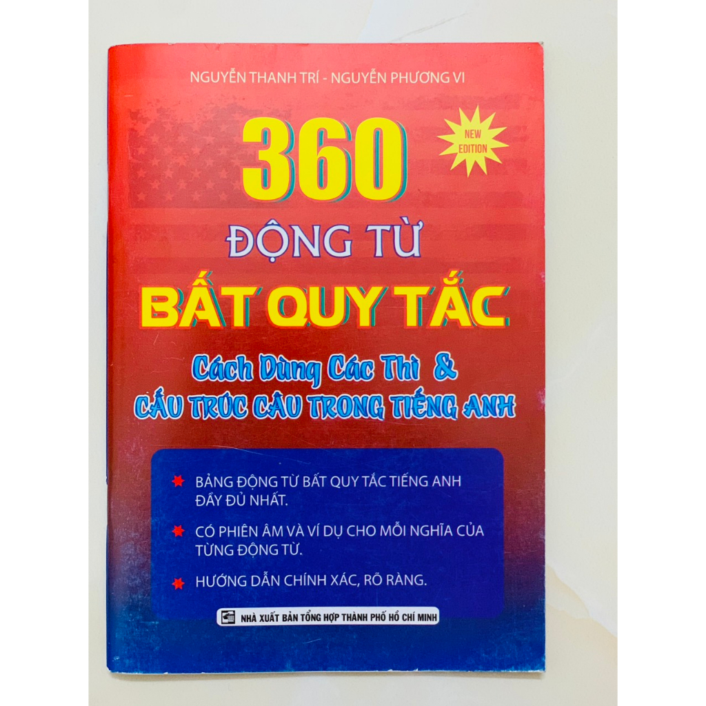 Sách - 360 Động Từ Bất Quy Tắc Và Cấu Trúc Câu Trong Tiếng Anh ( KV)