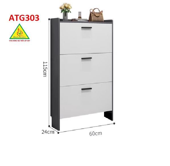 Tủ giày thông minh cánh lật, tủ giày bằng gỗ MDF ATG303