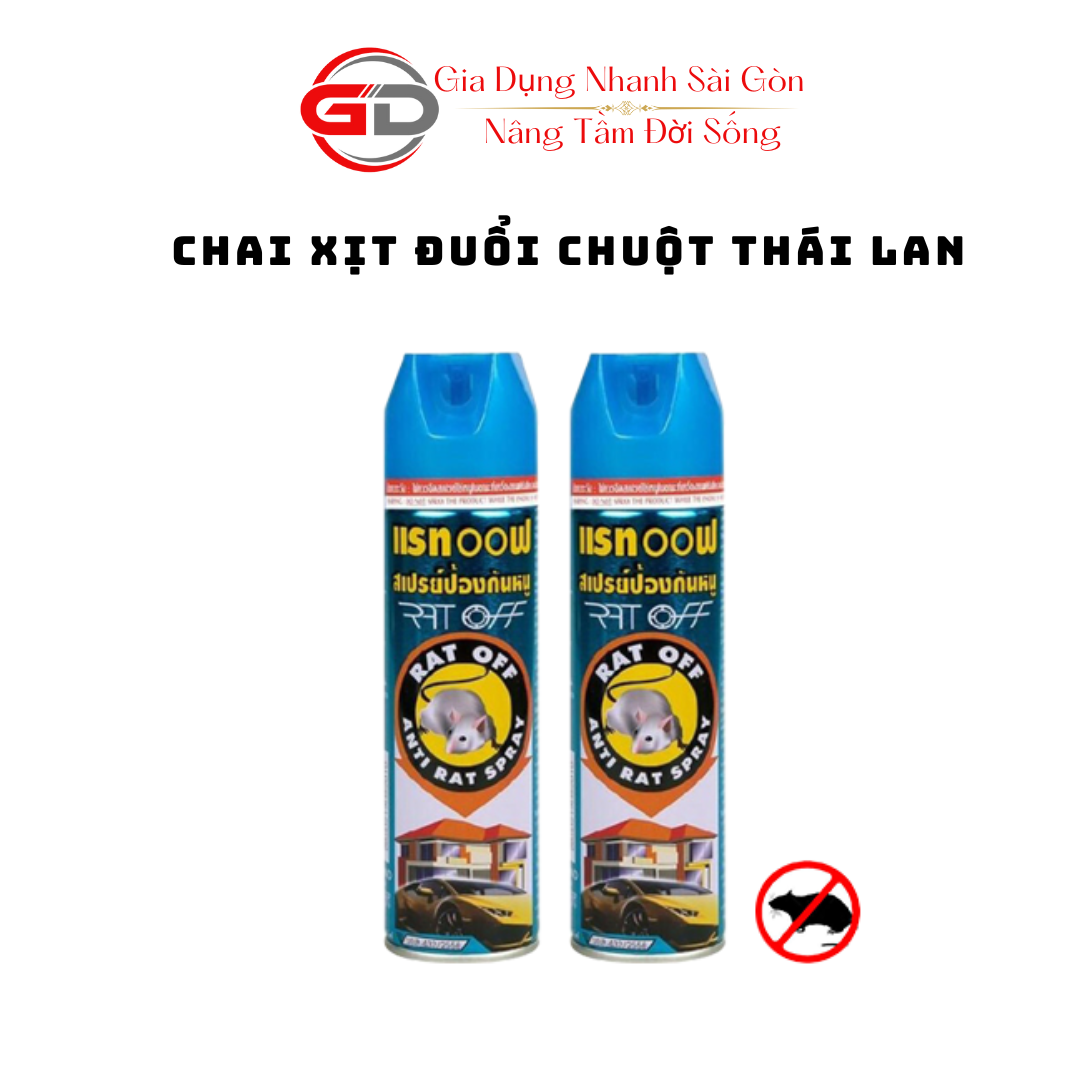 Combo 2 Chai Xịt Đuổi Chuột Thái Lan 200ml