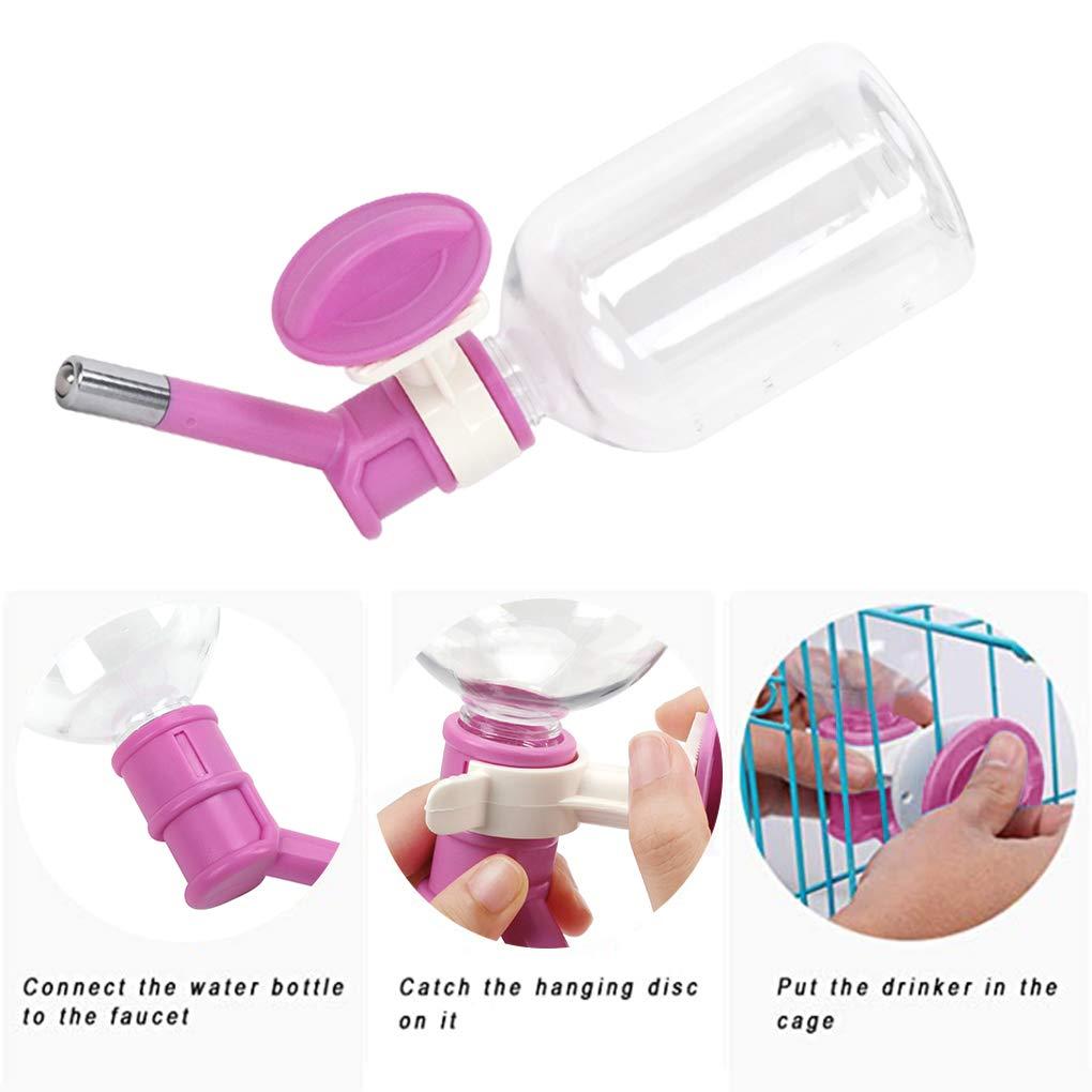 Chai nước uống nước uống trên cách phụ kiện động vật 500ml Chai để treo cho chó chó con thỏ con thỏ cưng