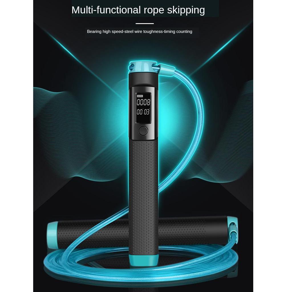 Jump Rope with Counter Adjustable Length Skipping Rope