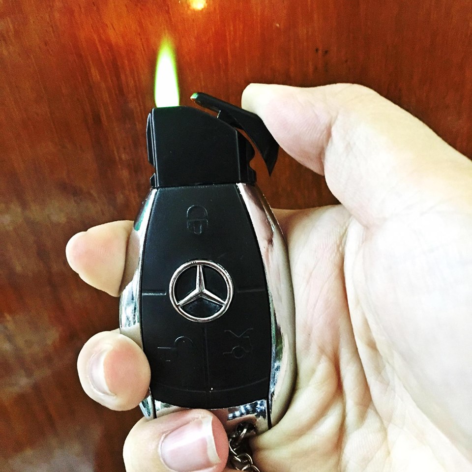 Hột quẹt bật lửa khè móc khóa xe hơi Mercedes -