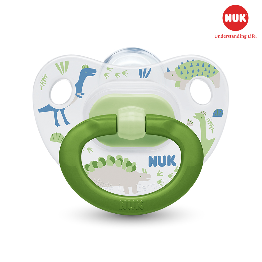 BỘ 2 TI GIẢ NUK HAPPYDAYS SILICONE 0 - 6M ( MÀU NGẪU NHIÊN )