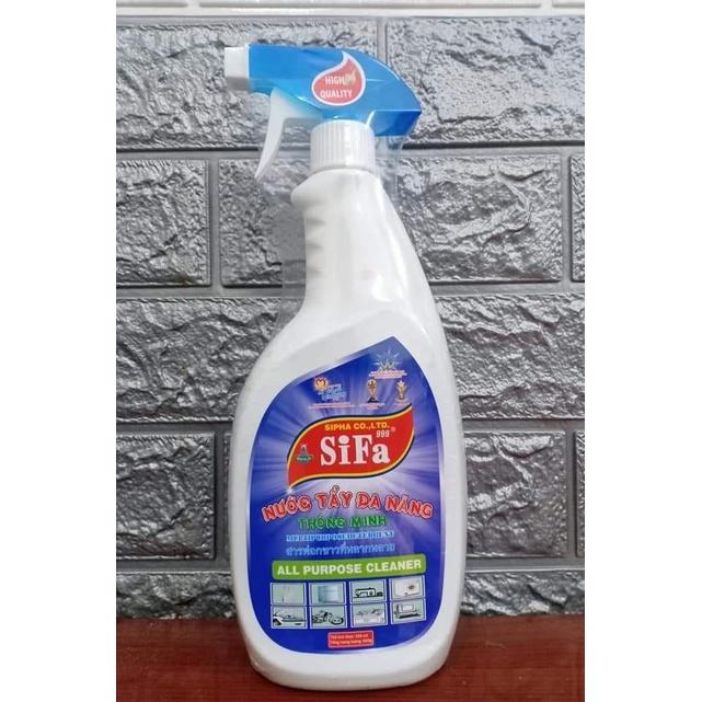 Xịt Đa Năng SIFA Tẩy Rửa Vết Bẩn Nhà Bếp, Lau Kính Sạch Bong, Vệ Sinh Bề Mặt, Ngừa Vi Khuẩn 500ml