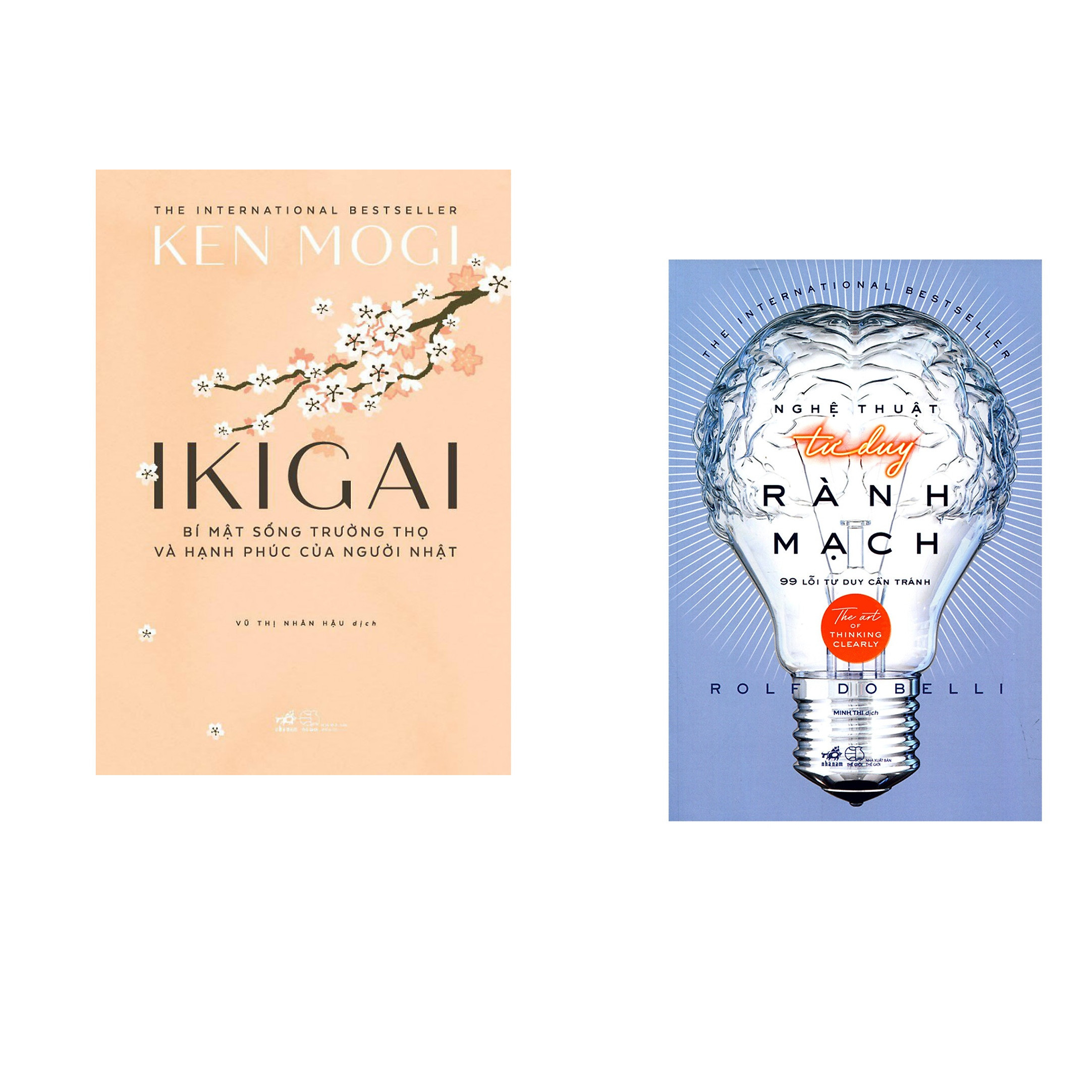 Combo 2 cuốn sách: Ikigai bí mật sống trường thọ và hạnh phúc của người Nhật + Nghệ thuật tư duy rành mạch
