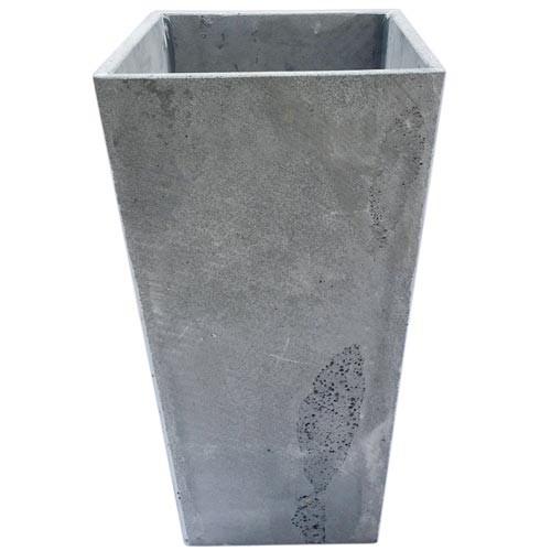 Chậu trồng cây đá ong xám hình thang 30x60cm để sân thượng, ban công