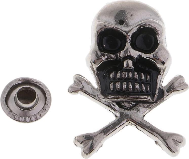 10 Bộ Kim Loại Đầu Lâu Đinh Tán Đinh Nhọn Leathercraft Punk Cho Túi Quần Jean Dây Trang Trí