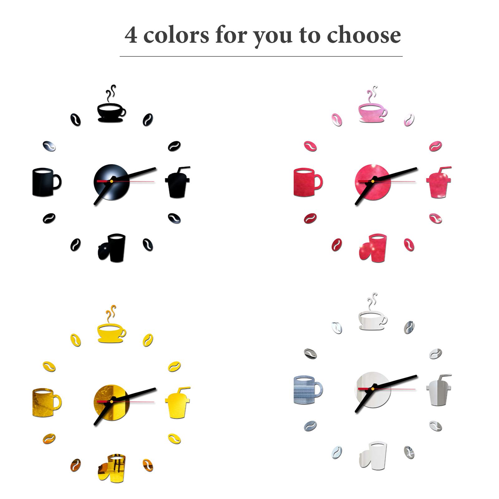 Bộ đồng hồ dán tường DIY, thiết kế độc đáo, trang trí cho gia đình