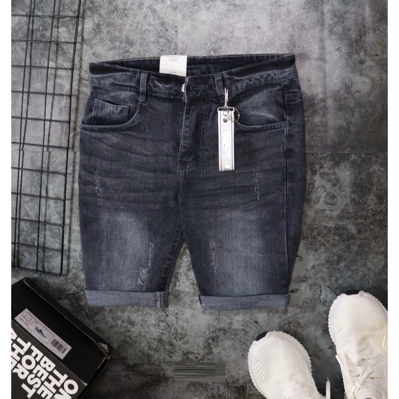 QUẦN SHORT JEAN NAM XƯỚC NHẸ