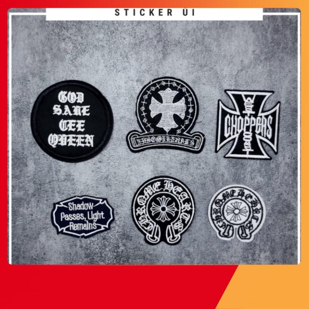 Sticker vải thêu cao cấp - in trước KEO ỦI,Patch ủi dùng để làm miếng vá Quần Áo,áo phao,BALO,quần jogger