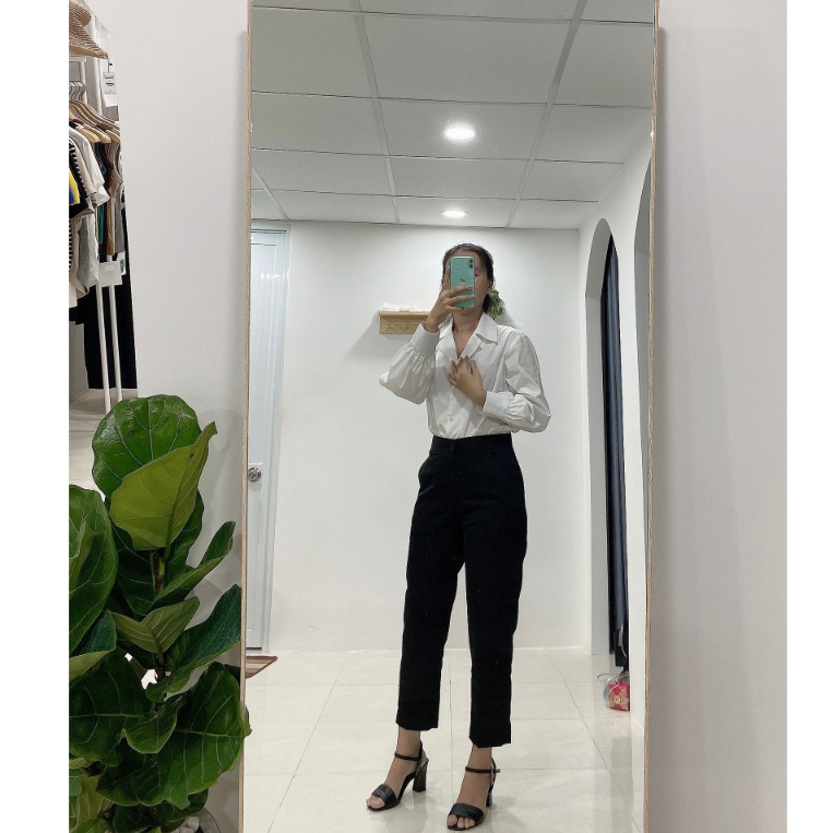 Quần Tây Baggy Nữ Lưng Cạp Cao Quần Công Sở