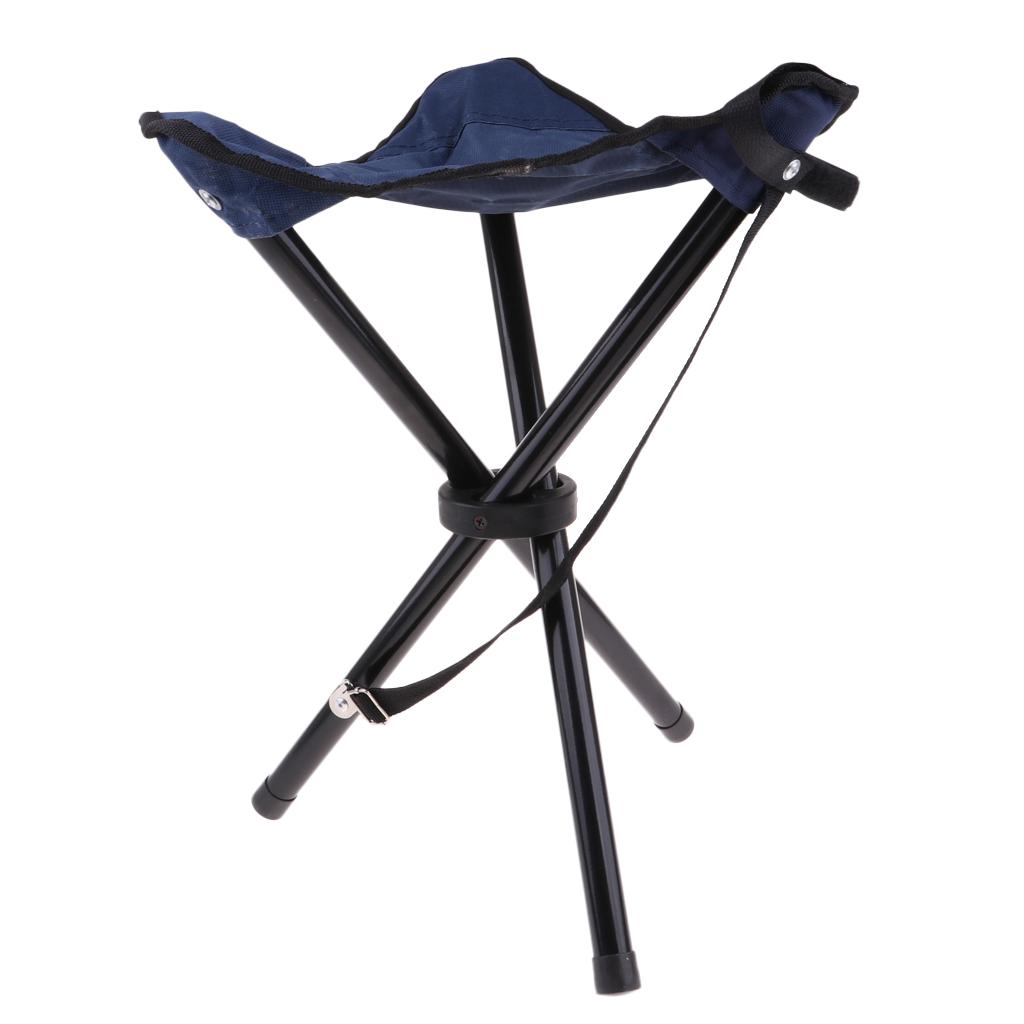 Folding Chair Hiking Fishing Lawn Portable Ultralight Chair Stool with 3 Leg