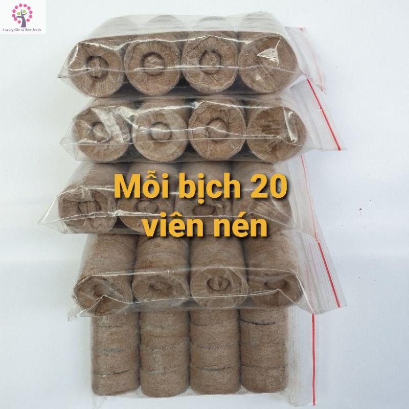 Viên Nén Xơ Dừa Ươm Hạt Giống Tiện Lợi - Shop Phân Bón và Hạt Giống