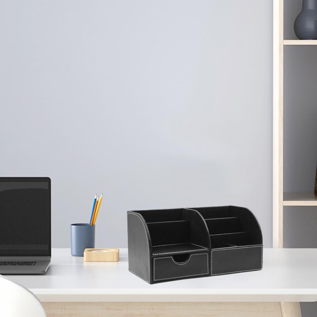 Multifunctional Desktop Storage Box  Office Business Organizer Rack