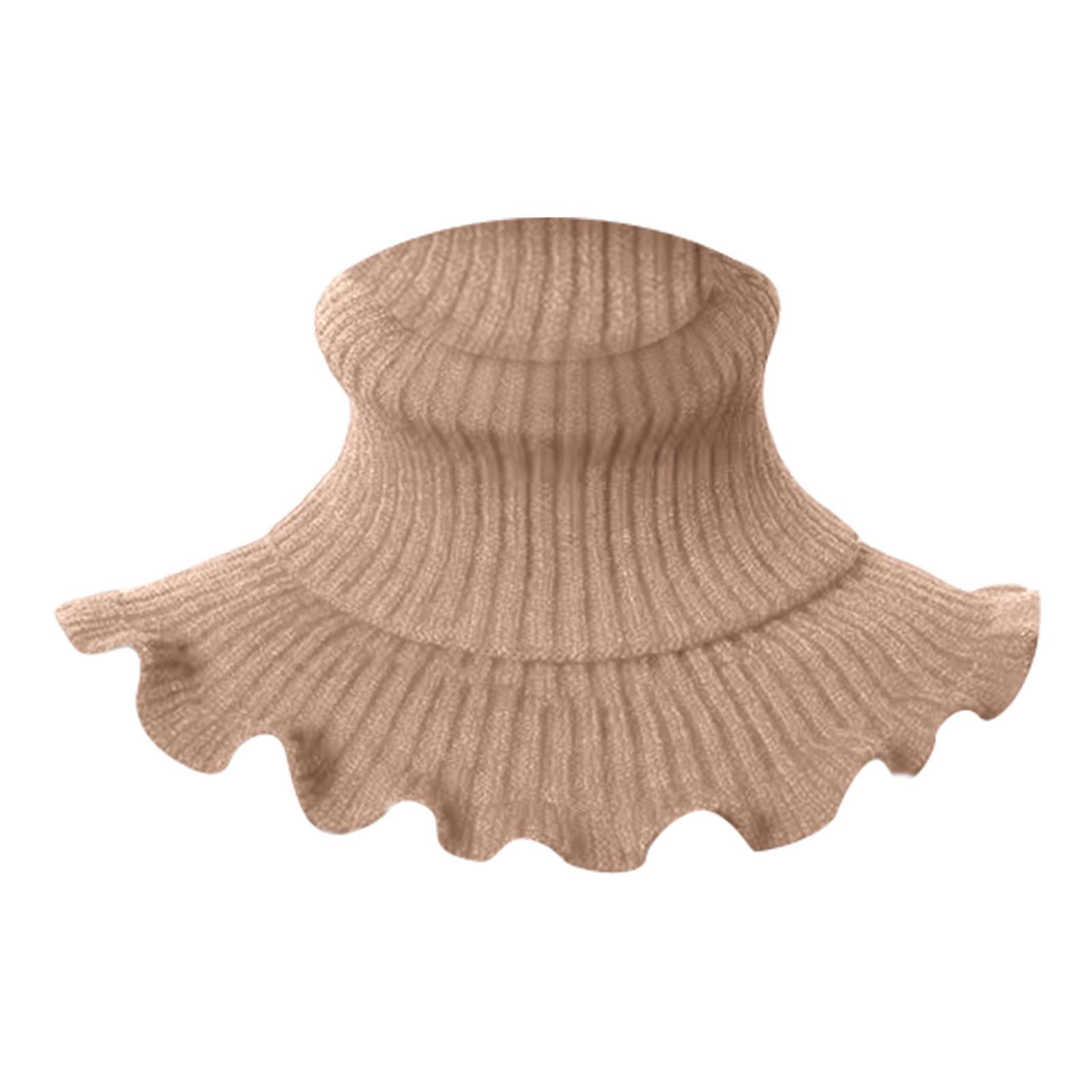 Women Turtleneck Knit Neck Warmer Scarf Quality Fabric Windproof