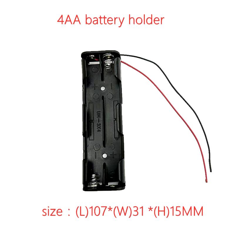 10 CHIẾC Hộp đựng pin 2 3 4 8 khe AA Hộp đựng pin AA LR6 HR6 Hộp đựng có dây dẫn Hộp đựng bảo vệ Bateria Màu sắc: 10 CÁI