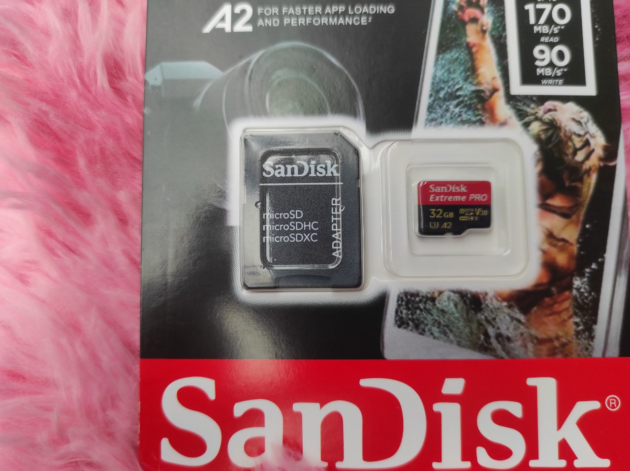 Thẻ Nhớ Sandisk Extreme Pro 32Gb Chip A2 V30 170Mb/s Hàng Chính Hãng