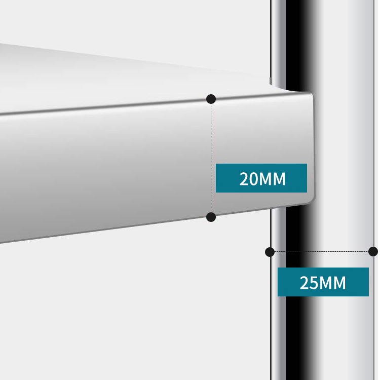 Kệ Đa Năng Để Lò Vi Sóng INOX Trắng Cao Cấp Chống Han Gỉ Kệ Để Đồ Nặng Siêu Gọn Cho Nhà Bếp VANDO