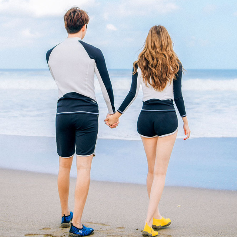 Đồ Bơi Nam Và Nữ Tay Dài Che Nắng ATI73 MayBlue Couple Swimsuit Long Sleeves, UPF 50 Sun Protection