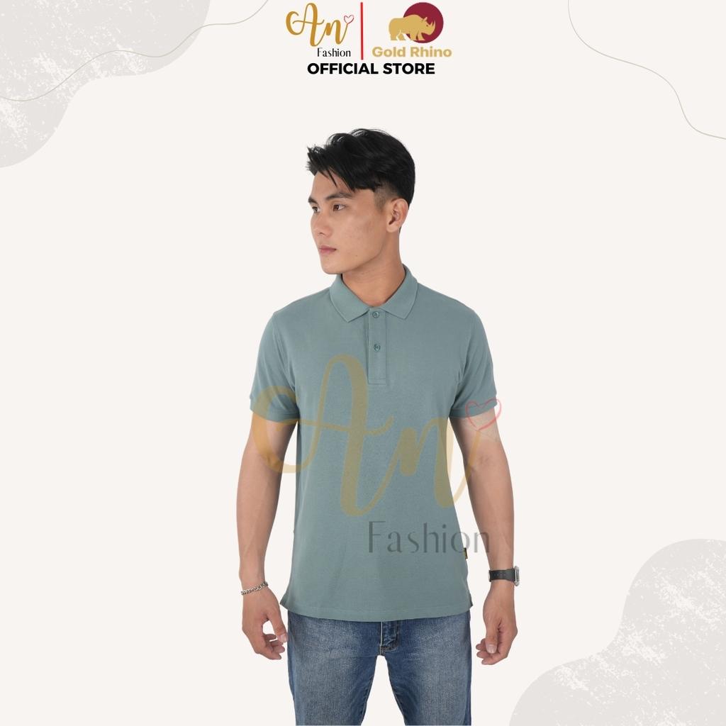 Áo Polo Nam Màu Xanh Đá, Size M-BPOMM50
