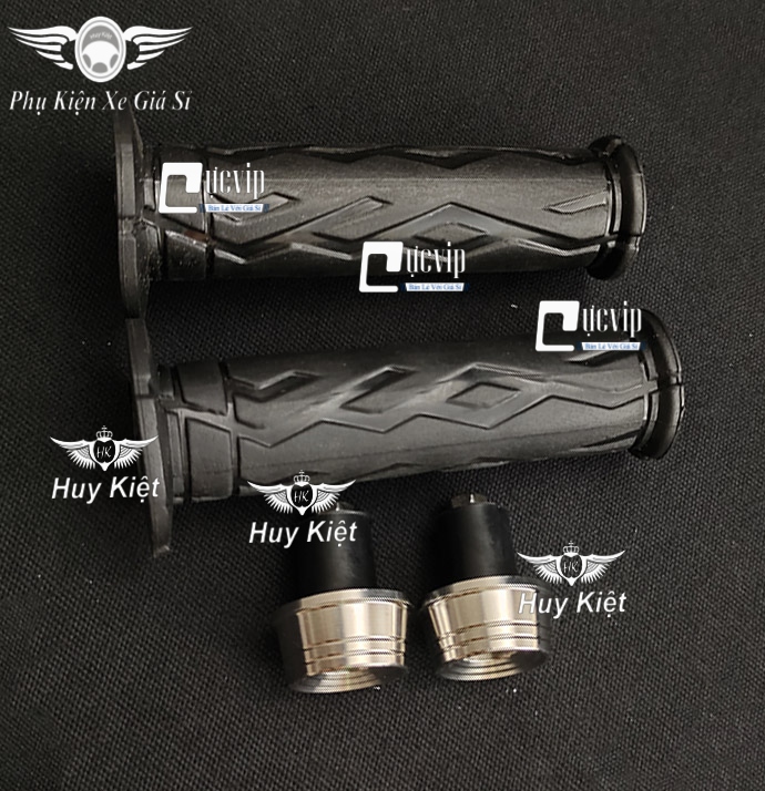 Combo Bao Tay Kiểu Z1000 + Gù Tay Lái Sala Kiếu Thái Phay Inox 304 Đúc Đặc Gắn Mọi Loại Xe MS5166