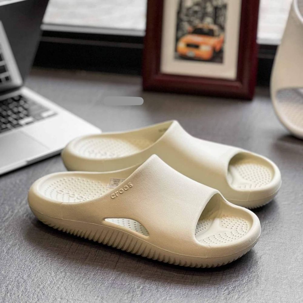 DÉP LÊ CROSS MELLOW FLIP MÀU KEM ĐÚC LIỀN KHỐI CHO CẢ NAM NỮ