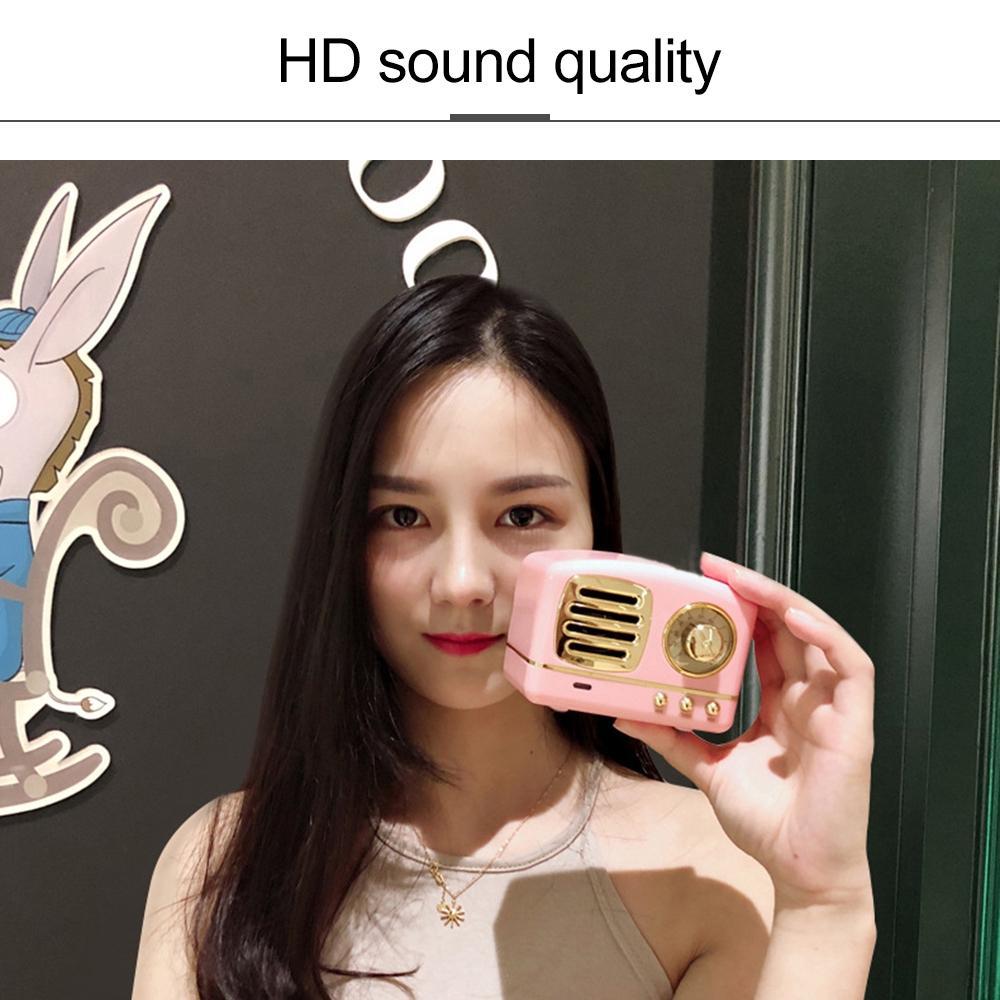 Loa bluetooth phong cách cổ điển hỗ trợ thẻ nhớ TF