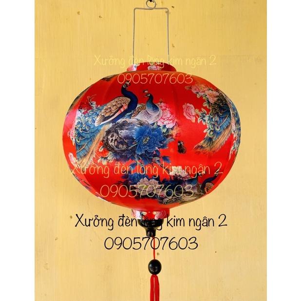 Đèn lồng hội an vải phi 3d treo trung thu vietnames lanterns