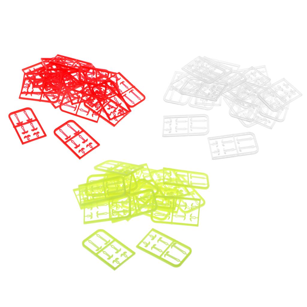 120Pcs Carp Hair Rig Fishing Bait Boilie Stops Plastic V Stopper