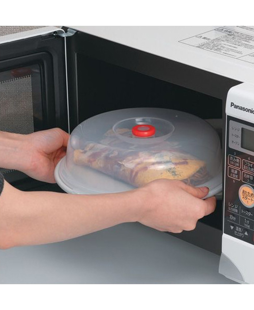 Combo Nắp đậy dùng cho lò vi sóng + Cân nhà bếp mini mẫu mới nội địa Nhật Bản - Giao màu ngẫu nhiên