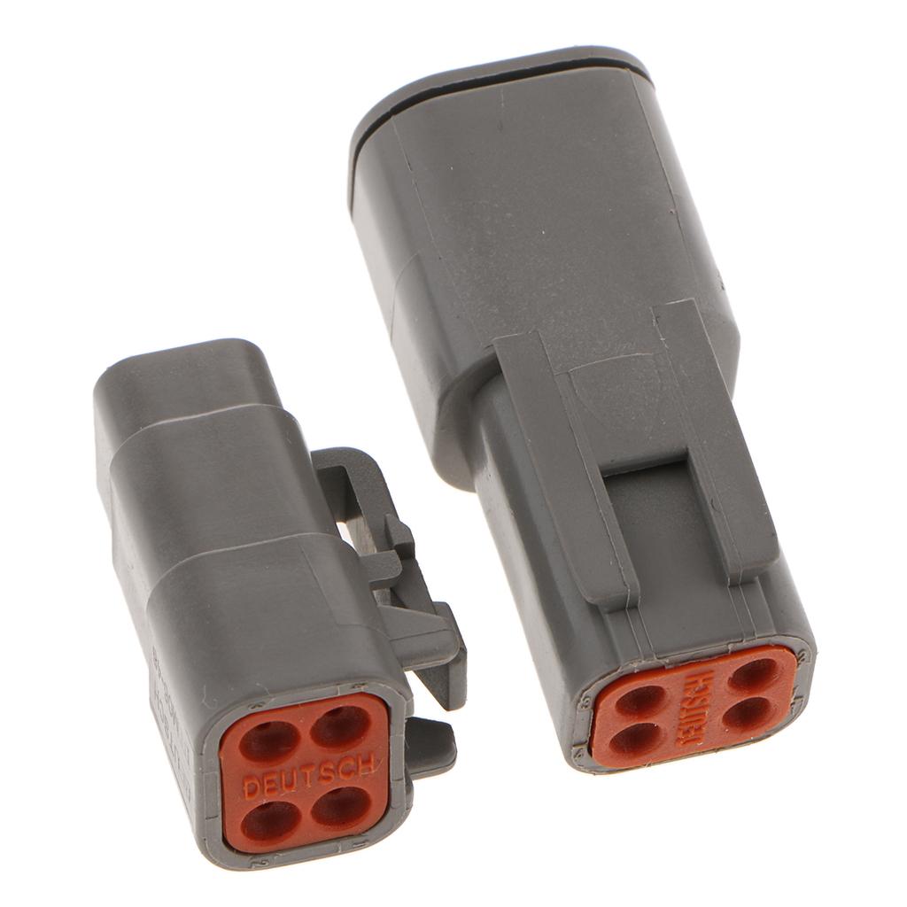 1 Set Waterproof Electrical Wire Cable 4Pin Way Connector Plug Terminal Kit
