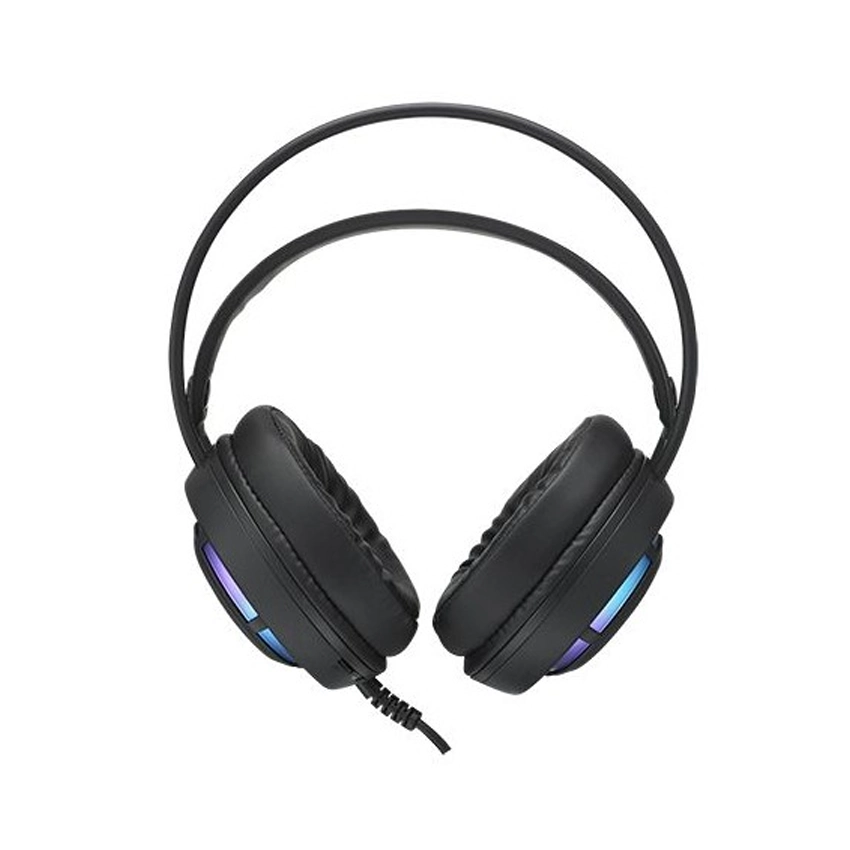 Tai Nghe Gaming Chụp Tai RAPOO VH360 Đèn LED RGB, Chống Ồn, Dây Cắm USB Dài 2M - Hàng Chính Hãng