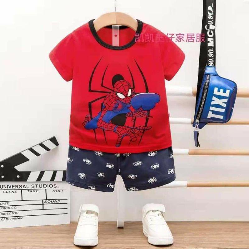 Sét bộ quần áo cộc tay trẻ em nam và nữ chất liệu cotton 4 trieu cho bé 7- 20kg