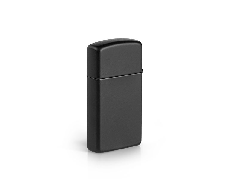 Bật Lửa Zippo Black Matte Slim 1618