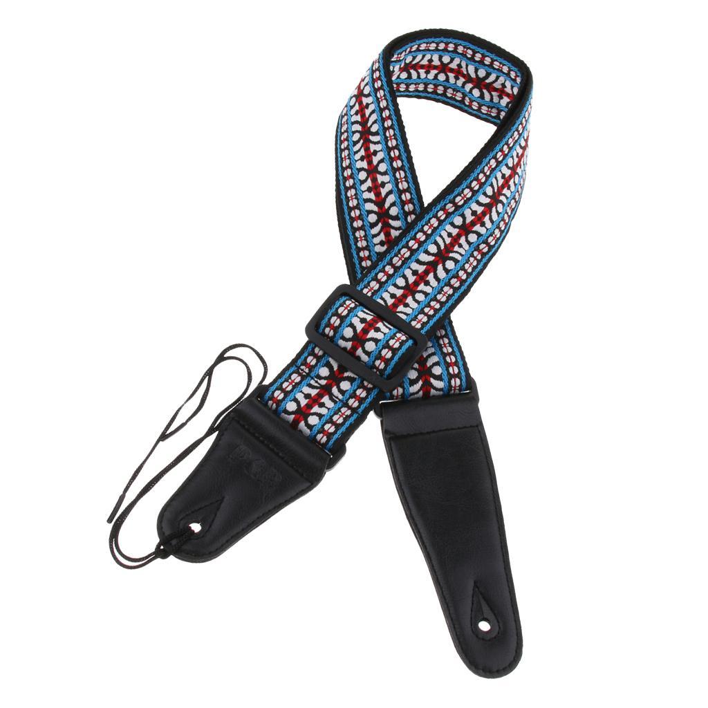 Embroidered Guitar Neck Shoulder Strap Belt for Guitar Accessory