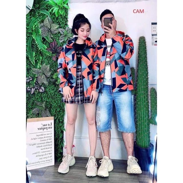 Áo Khoác Dù Chống Nắng Cặp Đôi Cho Nữ Cho Nam in 3D Unisex Form Rộng Có 3 Màu Jacket Ulzzang 123SHOP