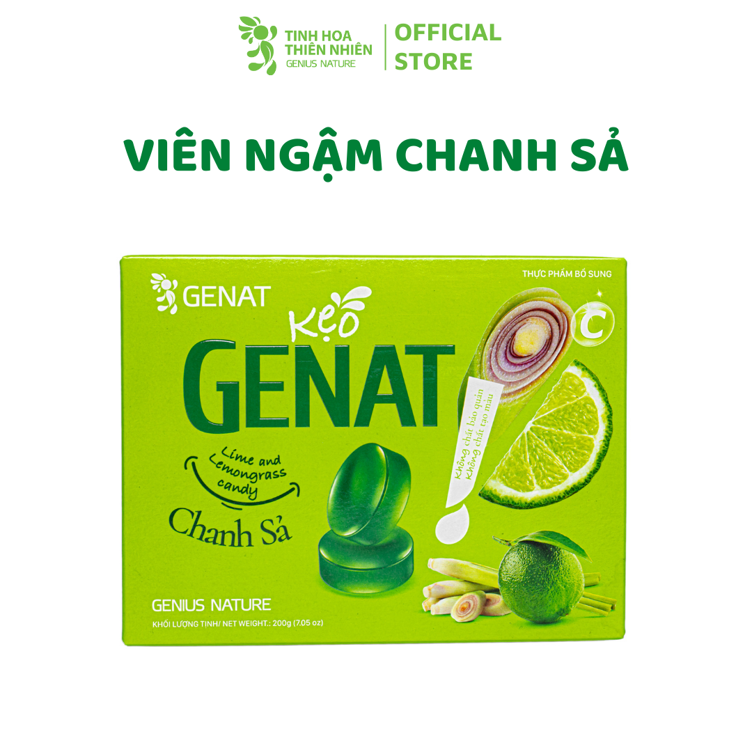 Combo 3 sản phẩm - Kẹo thảo mộc Gezcol, Genat Gừng, chanh sả - Genat - Tinh Hoa Thiên Nhiên